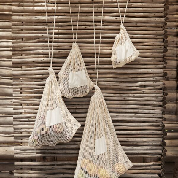 Organic cotton mesh sacks Thumbnail